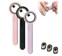 Circle Cat Eye Magnet,Strong Ring Magnet for Nails,Portable Hollow Circular Nail Art Tool for Cat Eye Gel Polish Home DIY Beginners Nail Artists