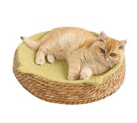 Circle Cat Scratcher | Breathable Pad - Kitten Ear Design Cotton Rope Cat Scratching Pad,for Furniture Safety Nail Trimming Paws Care Boredom Enrichment Play