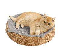 Circle Cat Scratcher,Breathable Woven Board | Kitten Ear Design Cotton Rope Woven Cat Bed - for Play Exercise Activity Nail Trimming Paws Care Boredom Furniture Safety