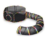 Circle Cat Tunnel 2-in-1 Big Foldable Pet Playpen for Kitten Rabbit Bunny Ferret