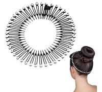 Circle Comb Headband - Full Circular Stretch Tool, Single Unit Retractable Accessory For Secure Styling, Flexible Hair Wrap With Interlocking Teeth, Salon Hardware, Grip Band For Yoga, Spas And Gyms