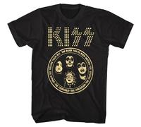 Circle Cotton T-Shirt Kiss Black XXL