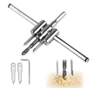Circle Cutter 30-300 MM Adjustable Hole Saw Alloy Steel Hole Cutter Universal Drill Bit for Woodworking, Plastic, Plasterboard Cutter for Precise Circle Cutting Wood Hole Cutters with Arbor