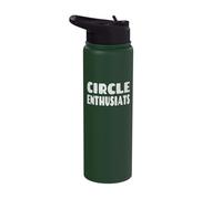 Circle Enthusiasts - Funny Pi Day Math Lover Stainless Steel Insulated Water Bottle