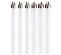 Circle F8T5/WW T5 Fluorescent Light Bulbs - 12 Inch, 8W, Warm White 3000K, G5 Mini Bi-Pin Under Cabinet Replacement Tube - 6 Pack