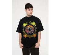 Fleetwood Mac Circle Floral Logo Limited Edition 999 Only Oversized Boxy T Shirt L Black