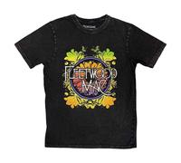 Circle Floral Stone Wash Logo T-Shirt Fleetwood Mac Black M