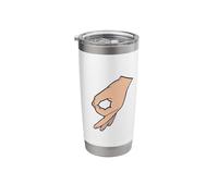 Circle Game Funny Gotcha Hand Meme Made You Look Stainless Steel Insulated Tumbler