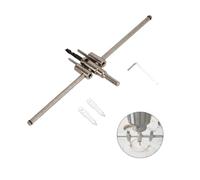 Circle Hole Saw Cutter adjustable hole saw 30-300mm Silver Alloy Steel Wood Cutter Drill Bits Set Adjustable Metal Wood Circle Hole Cutter Saw Drill Bit Kit Drill Bit Sets