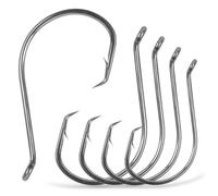 Circle Hooks Saltwater Catfish Fishing Hooks,50/100pcs Octopus Offset Sport Circle Fish Hooks for Catfish Rigs Bass Fishing Saltwater Freshwater Hook Size:8#-10/0 (100pcs_1#)