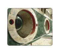 Circle Inside The Wall Multi Size Mouse pad for Office, Study & Play-Mousepad with Strong Adhesion and Thick Comfortable Surface