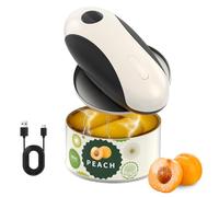 CIRCLE JOY Rechargeable Electric Can Opener for Seniors with Smooth Edge, Food-Safe, Handsfree Automatic Can Opener for Almost Any Can Sizes, Kitchen Gadgets for Home