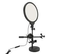 Circle Light Phone Holder Adjustable Brightness 3 Color Temperature LED Selfie Light with Stand for Phone Tablet Live Streaming Video Recording