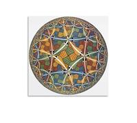 Circle Limit III by Maurits Cornelis Escher Art Posters Artworks Picture Print Wall Art Painting Canvas Decor Home Decorative 12x12inch(30x30cm)