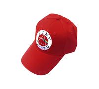 Circle Logo Strapback Baseball Cap Pink Red One Size