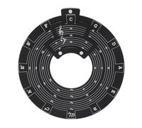 Circle Melody Tool, Chord Progression Aluminum Alloy Chord Wheel Music Theory Learning for Staff Notation, Versatile Usage for Musical Instruments with Stable Rotation