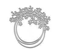 Circle Metal Cutting Die Cuts Flowers Cutting Die Cards Cutting Dies Cuts Lace Stencils Card Embossing Die for DIY Scrapbooking Album Embossing Photo Craft Paper Cards Decorative Craft