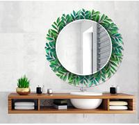Circle Mirror for Wall 27.5''(70CM)-Bathroom Mirror-Large Round Mirror Wall Decor-Tempered Glass Mirror Decor Mirror Wall Hanging Mirror-Vanity Mirror 94RM