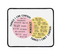 Circle of Control Mindset Mouse Pad Computer Mouse Mat Desk Accessories 9.4"x7.9" Color:Circle of Control