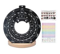 Circle of Fifths Metal Learning Wheel, Music Theory Tool for Chord Progressions and Songwriting, with Display Stand for Musicians.