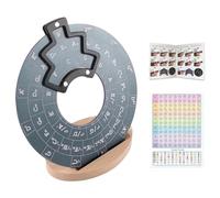 Circle of Fifths Metal Learning Wheel, Music Theory Tool for Chord Progressions and Songwriting, with Display Stand for Musicians.