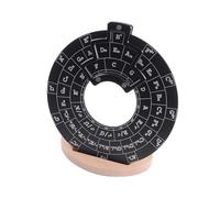 Circle Of Fifths Wheel, Metal Melody Tool, Chord Wheel With Stand Holder, Music Theory Learning Tool For Musicians Songwriting