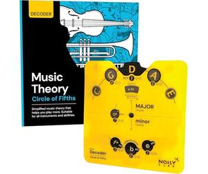 Circle of Fifths Wheel & Music Theory Book - For All Instruments & All Levels - Learn Chords, Keys & Progressions - Write More, Play More, Master Music