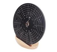 Circle of Fifths Wheel Music Theory Melody Tool Aluminum Alloy Chord Wheel with Stand and Storage Bag for Beginners Musicians 5 Inch