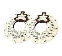 Circle Of Fifths Wheel - Music Wood Wheel Tools | Guitar Learning Tool - Fast-Track Guide To Expand Your Playing Ability | Must Have Tool For Musical Instrument, Piano, Bass, Ukulele