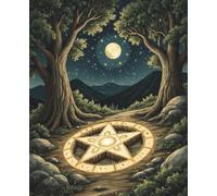 Circle of the Moonlit Grove: 4x4 Dot Grid Notebook