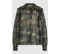 Circle of Trust Agnes Blouse Bronze Tiger size L | Button-Down Shirts Outlet | Women | Brown L