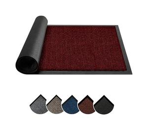Circle of trust Hallway Runner Rug 60x160cm Red Non Slip, Heavy Duty Long Carpet Runner, Rubber Backed Floor Mat | Dirt Trapper Washable Rug for Hallway Kitchen Bedroom Laundry & Office