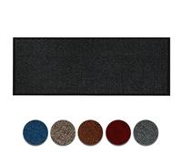 Circle of trust Hallway Runner Rug Black 60x120cm Non Slip, Heavy Duty Carpet Runner, Rubber Backed Floor Mat, Dirt Trapper Washable Rug for Hallway Kitchen Bedroom Laundry Office