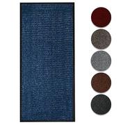 Circle of trust Hallway Runner Rug Heavy Duty Non Slip Rubber Back Blue 60x160cm Dirt Trapper, Water Absorbent Runner, Washable Floor Mat, Long Carpet Runner for Kitchen, Launch, Doorway Area Rug