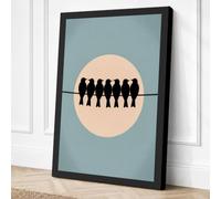 Circle of Unity Minimalist Canvas Wall Art Print 18x12 Inch (46 x 30 cm)