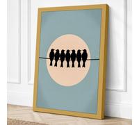 Circle of Unity Minimalist Canvas Wall Art Print 24x16 Inch (61 x 41 cm)
