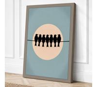 Circle of Unity Minimalist Canvas Wall Art Print 24x16 Inch (61 x 41 cm)