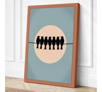Circle of Unity Minimalist Canvas Wall Art Print 30x20 Inch (76 x 51 cm)