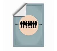 Circle of Unity Minimalist Unframed Wall Art Print A3 (42×29.7cm), Wall Decor for Living Room, Bedroom, Office & Home, Art Gift