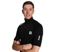 Circle One ICON Thermal Short Sleeve Rash Vest - Quick Dry 4-Way Stretch Surf Top - Men's Black Medium