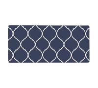 Circle Pattern Mouse Mat Ethnic Abstract Gaming Mouse Pad with Stitched Edges Non-Slip Large Desk Mat for PC Laptop Office Home Gamer 900x400x3mm Keyboard Mousepad