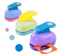 Circle Punch, MOLENCO 3 Pack Paper Punches for Crafts, Circle Cutter Punch, Round Paper Hole Punch for Creatively Artwork Greeting Card, Making DIY Crafts 8mm 15mm 25mm