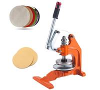 Circle Sampler Cutter Machine, 100Cm² Hand-Pressure Sampling Knife with Shim, Large Sampling Platform & Effort-Saving Linkage, Round Cloth Sample Disk Cutter for Fabric Carpet Paper Foam