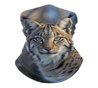 Circle Scarf Wild Bobcat Unisex Face Tube Mask Lightweight Snood For Riding Winter Walking 2 Pcs