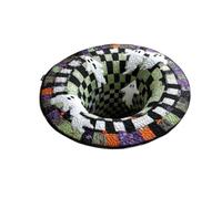 Circle Shaped Halloween Rug Non-Slip Scary Soft Scary 3D
