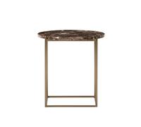 Circle Side Table Ø48 Emperador Marble