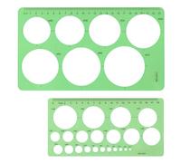 Circle Stencil, Clear Drawing Stencil Template for Geometry, Art, and Craft Projects - Ideal for Students, Artists, and Designers