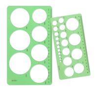 Circle Stencil - Clear Drawing Stencil Template, Precision Circle Maker for Art, Crafts, and Geometry, Durable Design