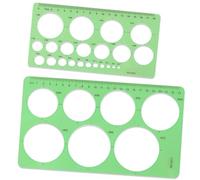 Circle Stencil Drawing Template - Clear Plastic Circle Template with Multiple Sizes for Geometry, Art, Drafting & Design - Durable Circle Drawing Tool for Students & Professionals