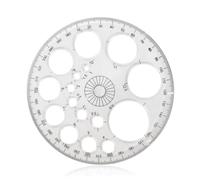 Circle Stencil,Plastic Template,Circle Drawing Ruler Tool, Plastic Circle Geometry Stencils,Circle Template,Drawing Stencil,Multi Function Circle Stencils for Painting for Studying Designing Office